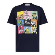 Looney Tunes Print T-Shirt Iceberg , Blue , Heren