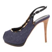 Pre-owned Denim heels Giuseppe Zanotti Pre-owned , Blue , Dames