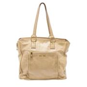 Pre-owned Leather totes Miu Miu Pre-owned , Beige , Dames