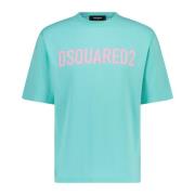 Logo-Print T-Shirt Dsquared2 , Green , Heren