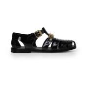 Platte sandalen Moschino , Black , Heren
