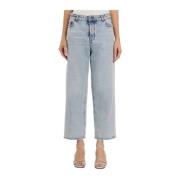 Wide Leg Cropped Betty Jeans Haikure , Blue , Dames