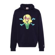 Sweater met Grafische Print en Geborduurd Logo Icecream , Blue , Heren