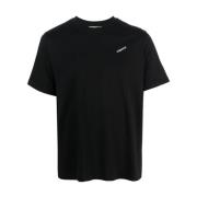 Zwart T-shirt met geborduurd logo Coperni , Black , Dames