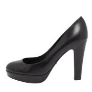 Pre-owned Leather heels Sergio Rossi Pre-owned , Black , Dames