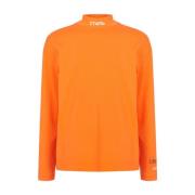 Logo Turtleneck Sweatshirt in Levendig Oranje Heron Preston , Orange ,...