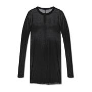 Rib T-shirt with long sleeves Rick Owens , Black , Heren