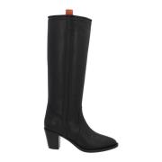 Zwarte Leren Enkellaarzen voor Dames Etro , Black , Dames