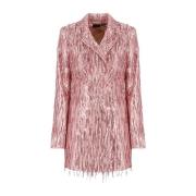 Roze Paillettenjurk met Reverskraag Rotate Birger Christensen , Pink ,...