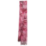 Pre-owned Silk scarves Gucci Vintage , Pink , Dames