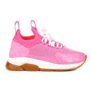 Roze Chain Reaction Sneakers Versace , Pink , Heren