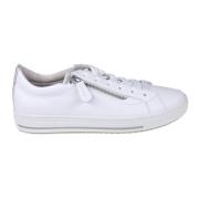 Witte Leren Dames Sneaker - Makkelijk aan te trekken Gabor , White , D...