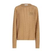Bruine Sweaters met 3D-effect Pegaso Borduurwerk Etro , Brown , Dames