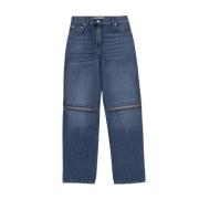 Italiaanse Jeans van Medium-Wash Katoen JW Anderson , Blue , Dames