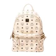 Pre-owned Canvas backpacks MCM Pre-owned , Beige , Dames