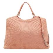 Pre-owned Leather totes Chanel Vintage , Pink , Dames