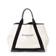 Pre-owned Canvas handbags Balenciaga Vintage , Beige , Dames