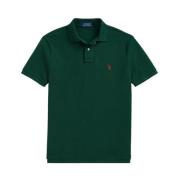Custom Slim Fit Mesh Polo Shirt Ralph Lauren , Green , Heren