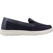 Stijlvolle Comfortabele Loafers voor Vrouwen Geox , Blue , Dames