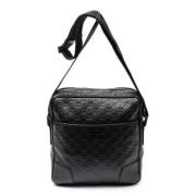 Pre-owned Leather gucci-bags Gucci Vintage , Black , Dames