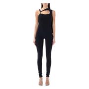 Jumpsuit met Cape en Cut Out Coperni , Black , Dames