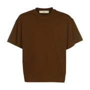 Veelzijdig Bruin Katoenen T-Shirt voor Heren Séfr , Brown , Heren