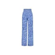 Blauwe Palmetto Flared Broek Fabienne Chapot , Blue , Dames