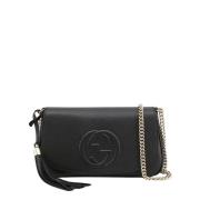 Soho Chain Crossbody Bag Gucci , Black , Dames