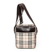 Pre-owned Canvas shoulder-bags Burberry Vintage , Beige , Dames