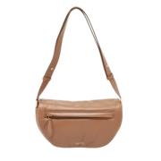Pre-owned Leather shoulder-bags Burberry Vintage , Brown , Dames
