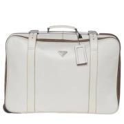Pre-owned Leather travel-bags Prada Vintage , White , Dames