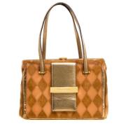 Pre-owned Suede handbags Dolce & Gabbana Pre-owned , Brown , Dames
