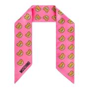 Bedrukte sjaal Moschino , Pink , Heren