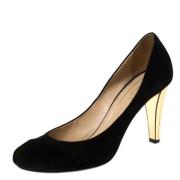 Pre-owned Suede heels Gucci Vintage , Black , Dames