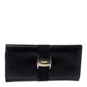 Pre-owned Leather wallets Salvatore Ferragamo Pre-owned , Black , Dame...