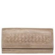 Pre-owned Leather wallets Bottega Veneta Vintage , Beige , Dames