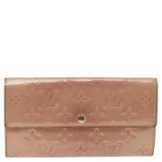 Pre-owned Leather wallets Louis Vuitton Vintage , Beige , Dames