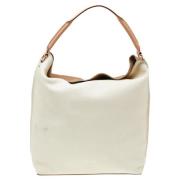 Pre-owned Leather handbags Carolina Herrera Pre-owned , White , Dames