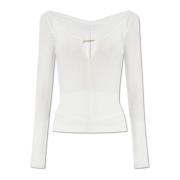 Pralu ribbed top Jacquemus , White , Dames