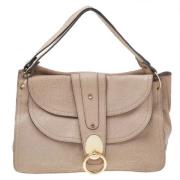 Pre-owned Leather handbags Chloé Pre-owned , Beige , Dames