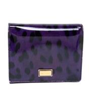 Pre-owned Leather wallets Dolce & Gabbana Pre-owned , Purple , Dames