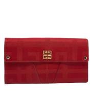 Pre-owned Canvas wallets Givenchy Pre-owned , Red , Dames