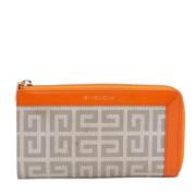 Pre-owned Leather wallets Givenchy Pre-owned , Orange , Dames