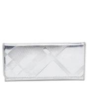 Pre-owned Leather wallets Burberry Vintage , Gray , Dames