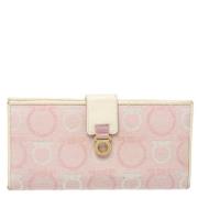 Pre-owned Canvas wallets Salvatore Ferragamo Pre-owned , Pink , Dames