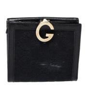 Pre-owned Canvas wallets Gucci Vintage , Black , Dames