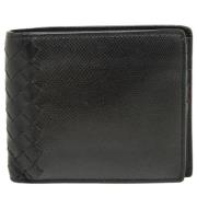 Pre-owned Leather wallets Bottega Veneta Vintage , Black , Dames