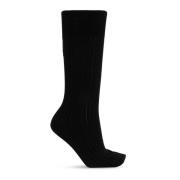 Geribbelde sokken Jil Sander , Black , Dames