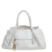 Pre-owned Leather handbags Salvatore Ferragamo Pre-owned , White , Dam...