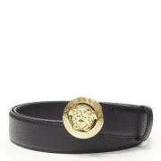 Pre-owned Leather belts Versace Pre-owned , Black , Dames